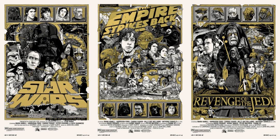 'Star Wars Trilogy' Variant Set by Tyler Stout