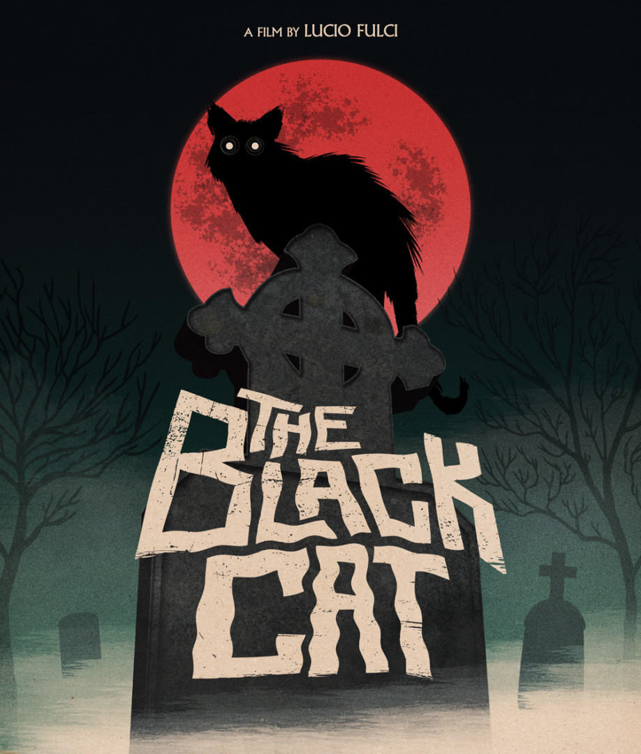 Cover illustration by Matt Griffin for the Arrow Video release of 'The Black Cat'