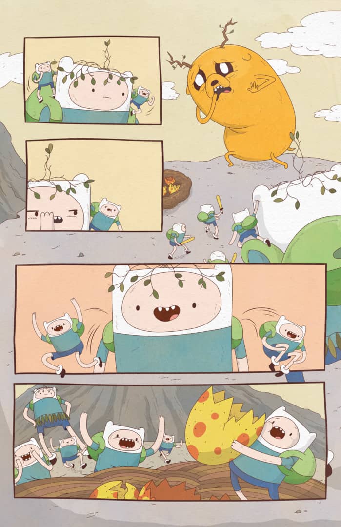 page from the 'Adventure Time' comic by JJ Harrison