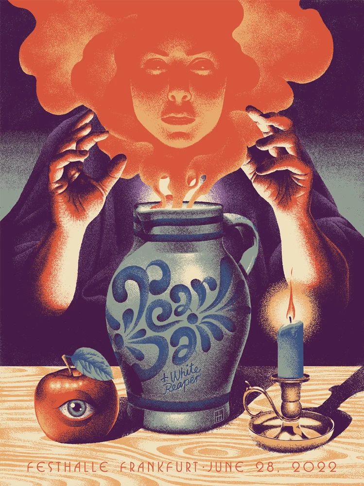 Pearl Jam gig poster by Max Löffler
