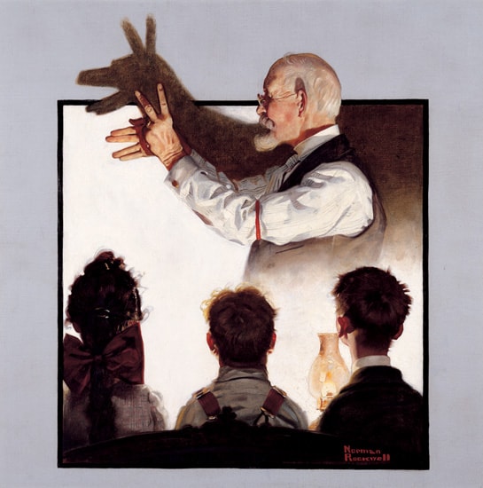 'Shadow Artist' by Norman Rockwell