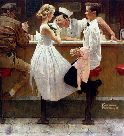 'After the Prom' by Norman Rockwell