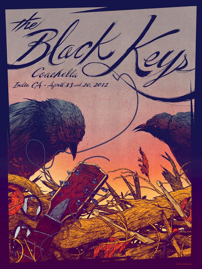 Kevin Tong's Black Keys gig poster