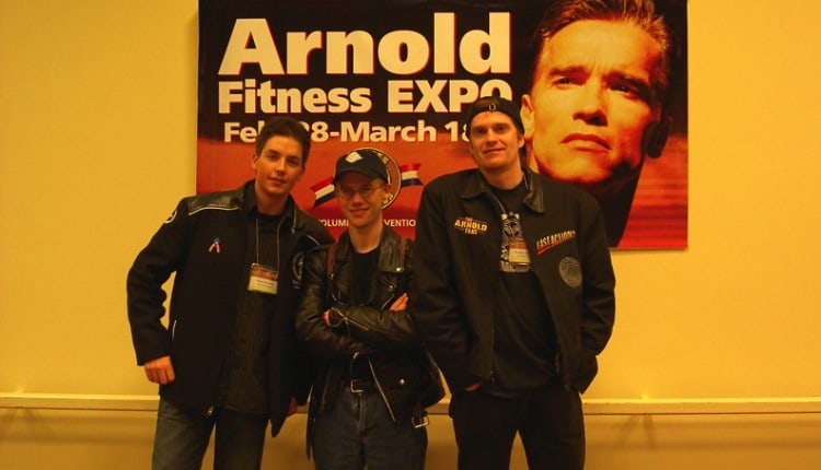 Randy and friends at the Arnold Fitness Expo.