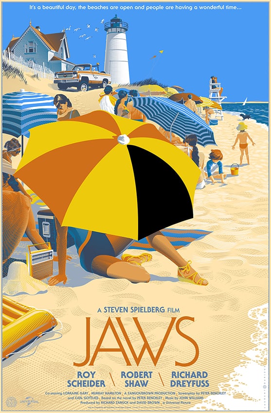 'Jaws' by Laurent Durieux for Mondo