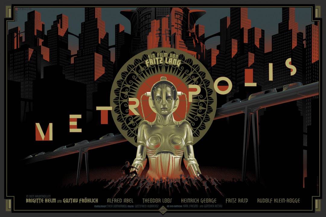 Laurent Durieux's 'Metropolis' - $65 from Dark Hall Mansion