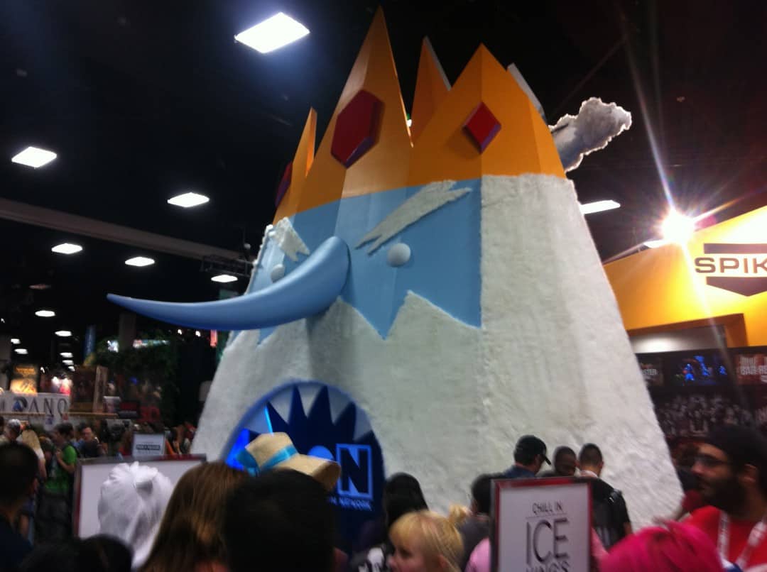 Cartoon Network's area for 'Adventure Time's Ice King.
