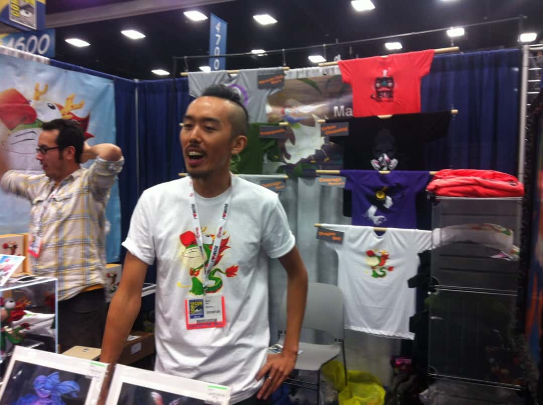 Martin Hsu at his Comic Con booth.