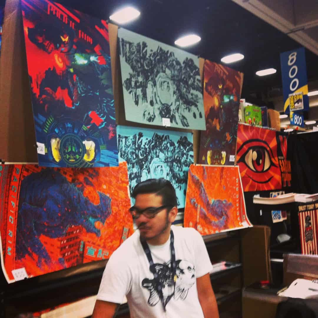 The Mondo booth at Comic Con.