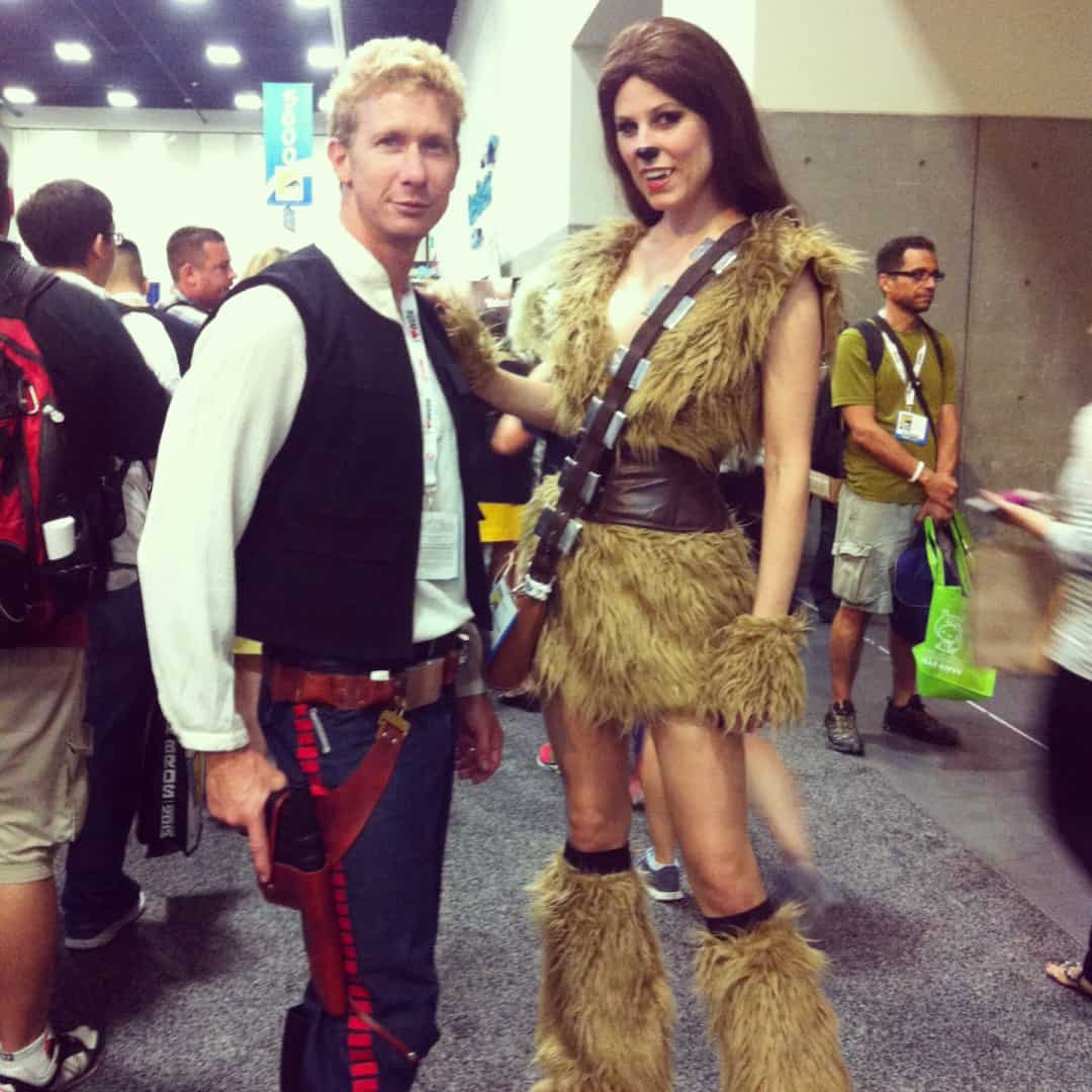 Han Solo & his lady Chewie
