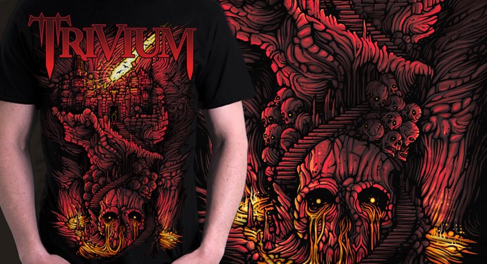 Trivium tee shirt design by Dan Mumford