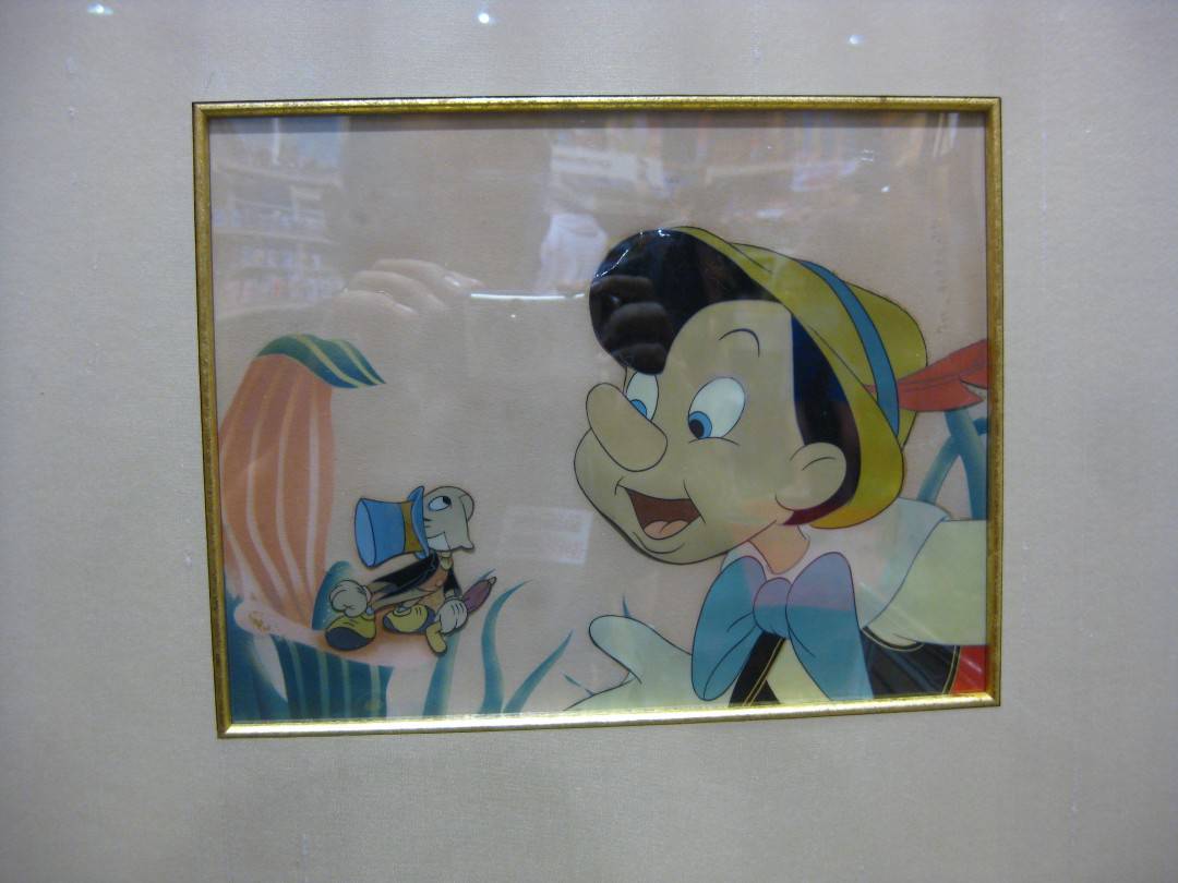 'Pinocchio' original cel.