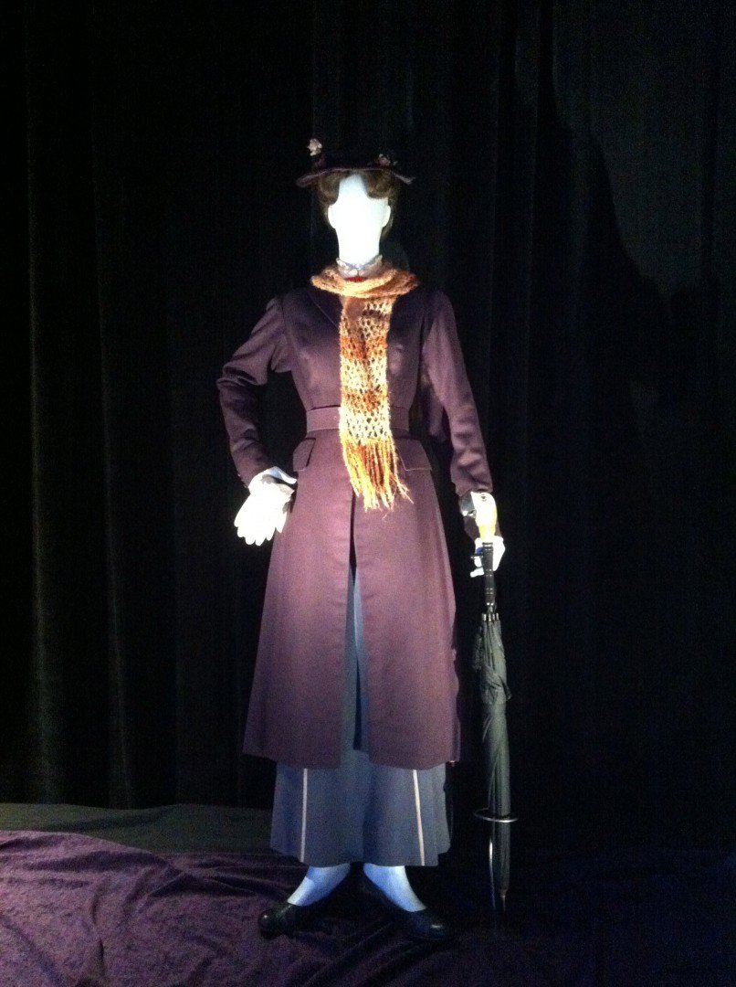 Mary Poppins wardrobe display.