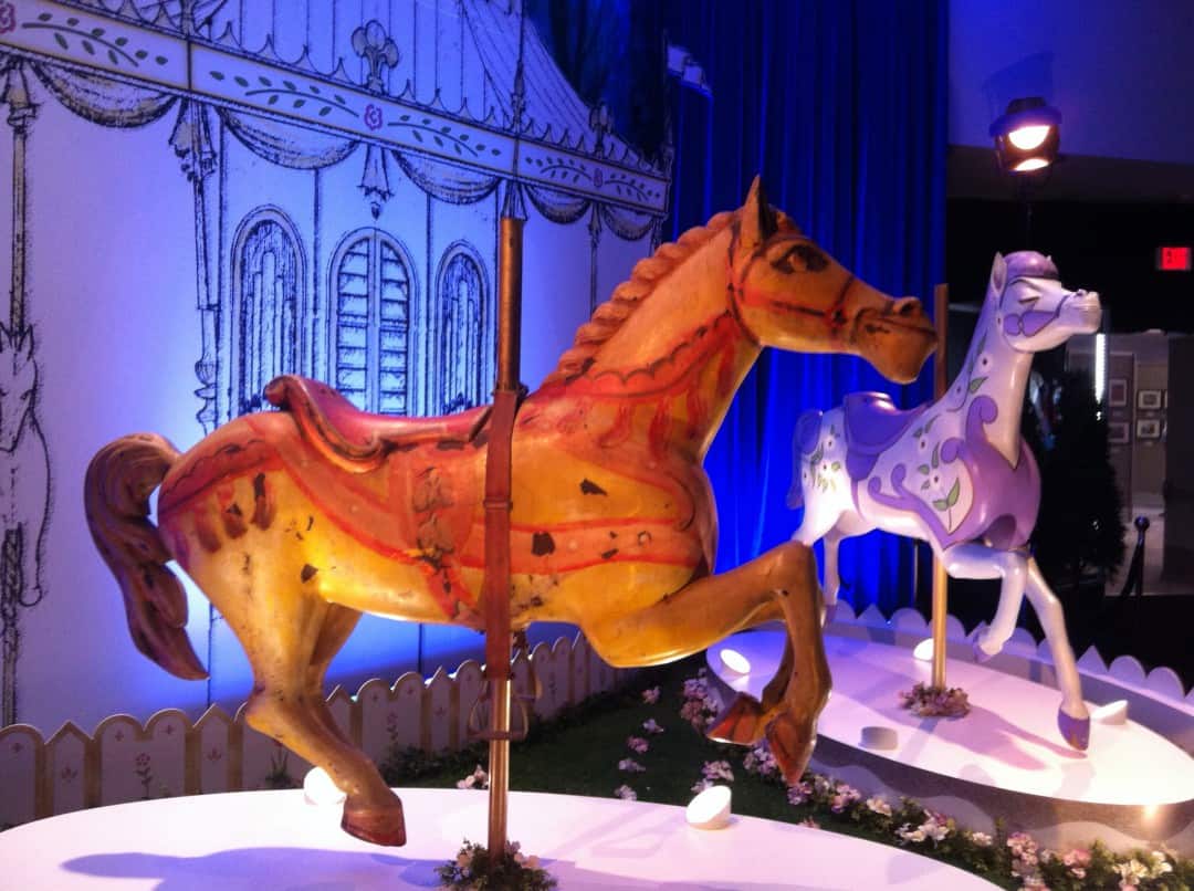Carousel horses from 'Mary Poppins.'