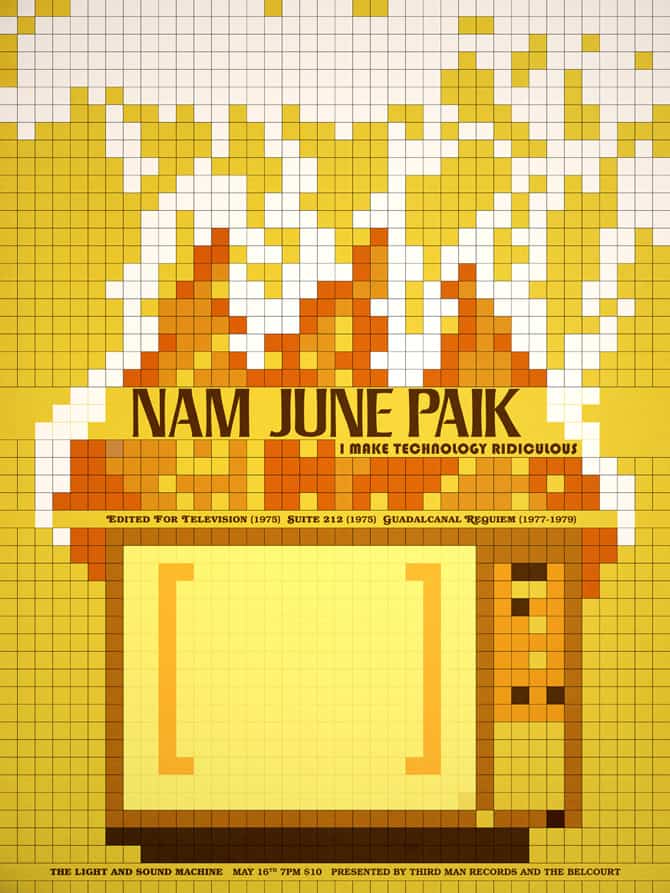 'Nam June Paik' by Jay Shaw for Third Man Records