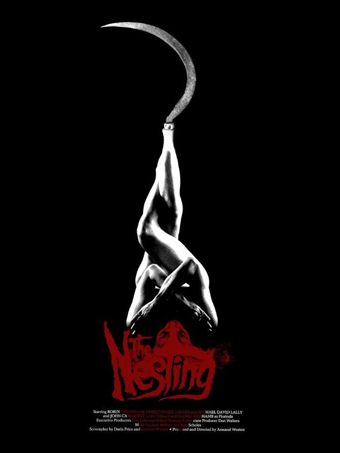 'The Nesting' from Jay Shaw's solo show 'Don't Go Out Tonight' at Mondo.