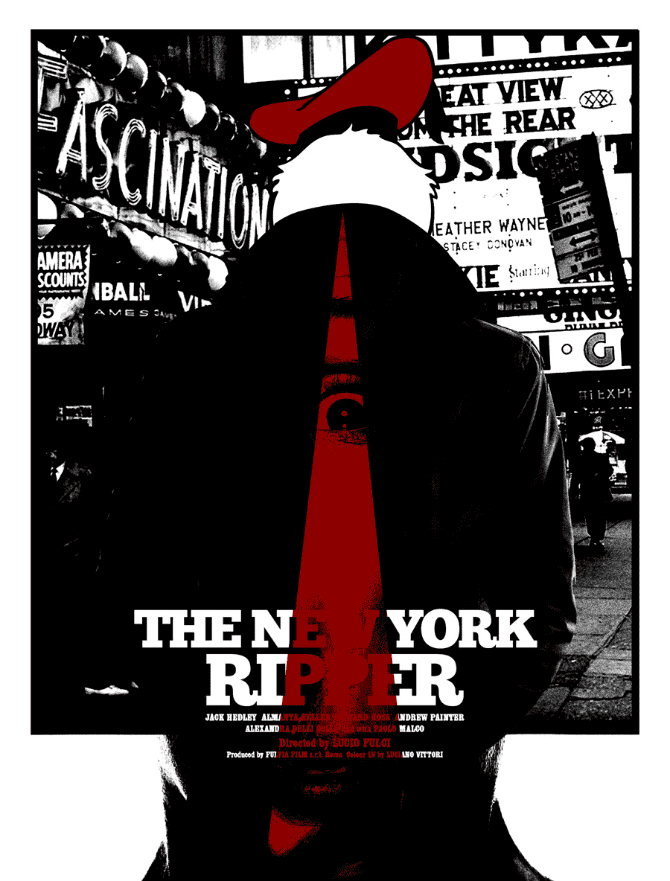'The New York Ripper' from Jay Shaw's solo show 'Don't Go Out Tonight' at Mondo.