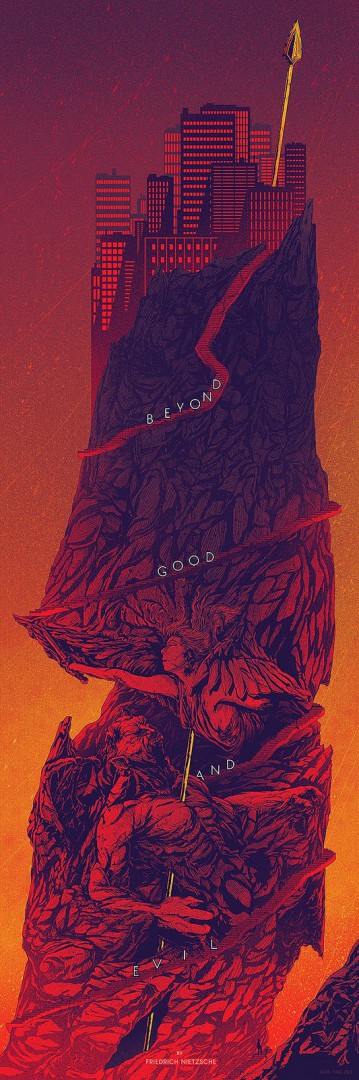 Kevin Tong's poster for Friedrich Nietzsche's 'Beyond Good and Evil.'