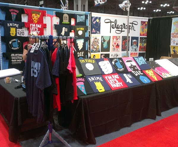 David Murray's Seibei booth at New York Comic Con