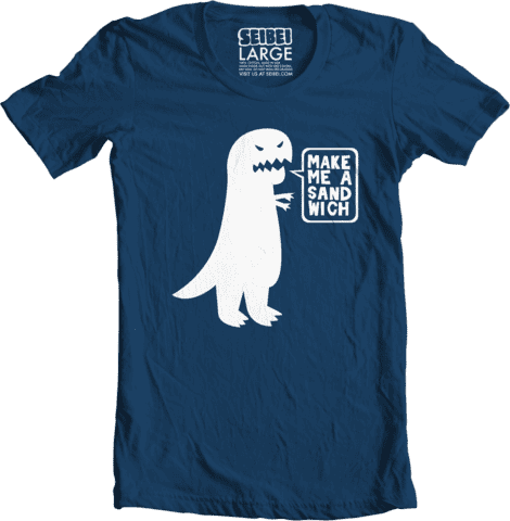 'Sandwich Dino' t-shirt design from Seibei