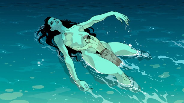 Dream sequence from 'Waltz with Bashir' illustrated by Tomer Hanuka
