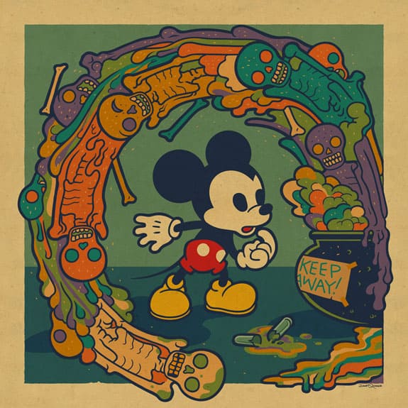 'Mickey' by Dave Quiggle for Disney's WonderGround Gallery