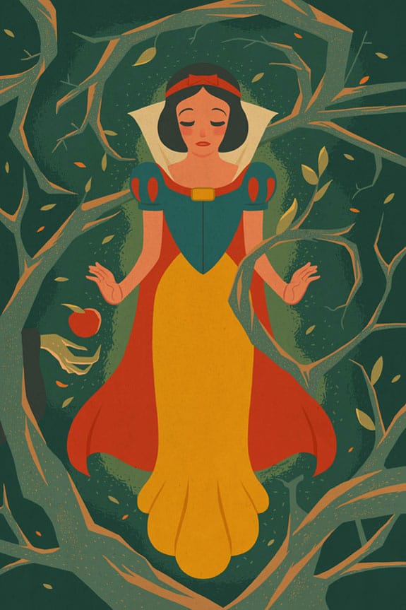 'Snow White' by Dave Quiggle for Disney's WonderGround Gallery