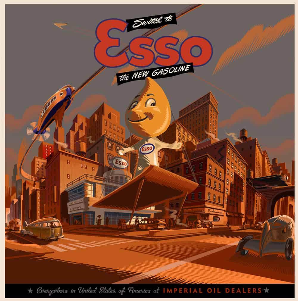 'Switch to Esso' by Laurent Durieux