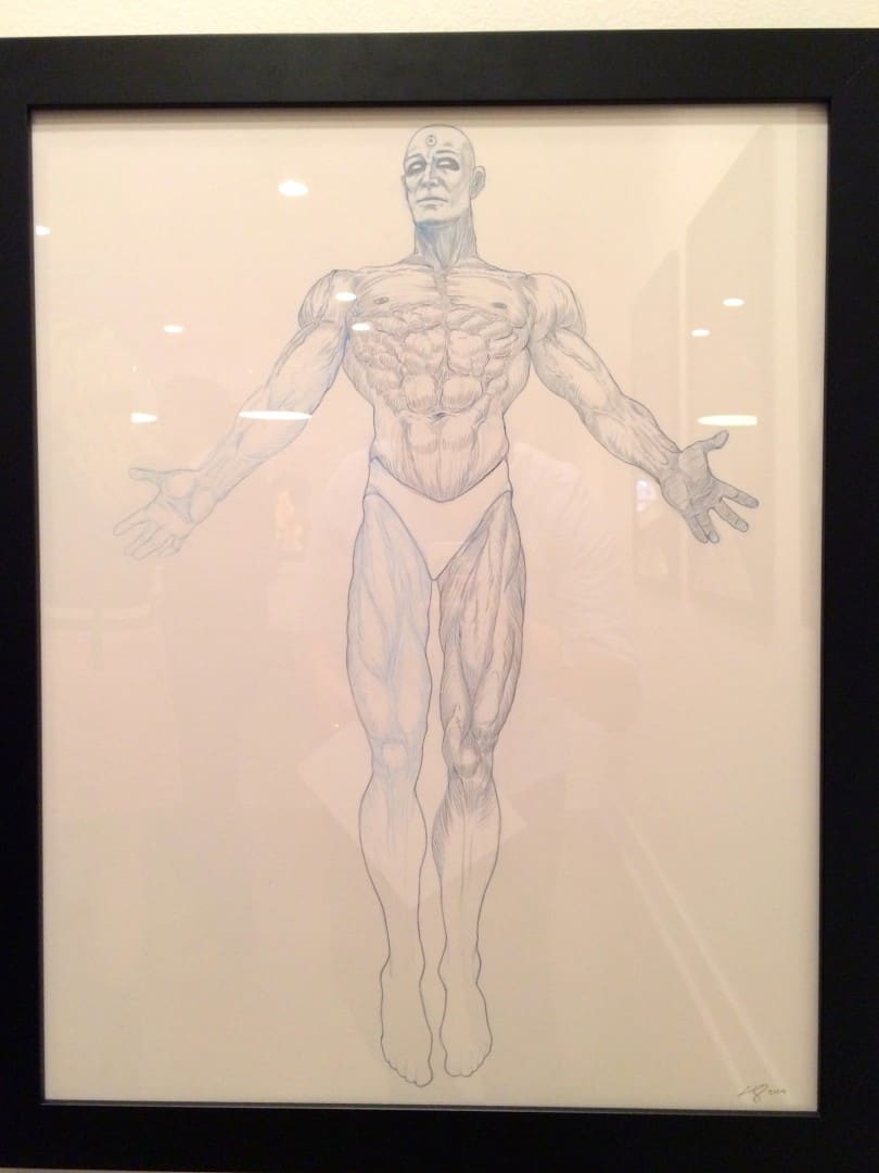 'Dr. Manhattan' original sketch by Kevin Tong from Mondo's Ansin & Tong Show