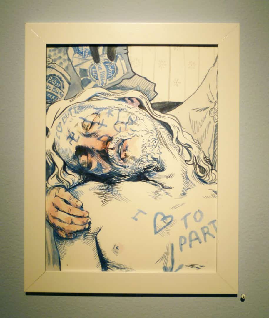 'Partied Out Jesus' by Helen Bayly for her series 'Lust for Life'