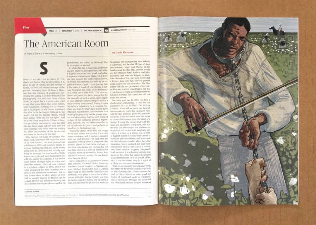 '12 Years A Slave' for New Republic Magazine by Rich Kelly