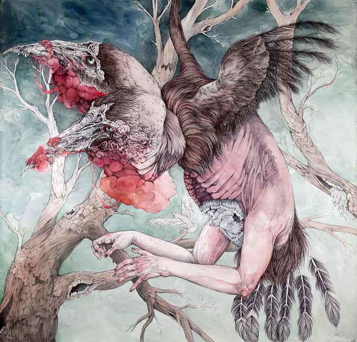 'Two Headed Bird' by Caitlin Hackett