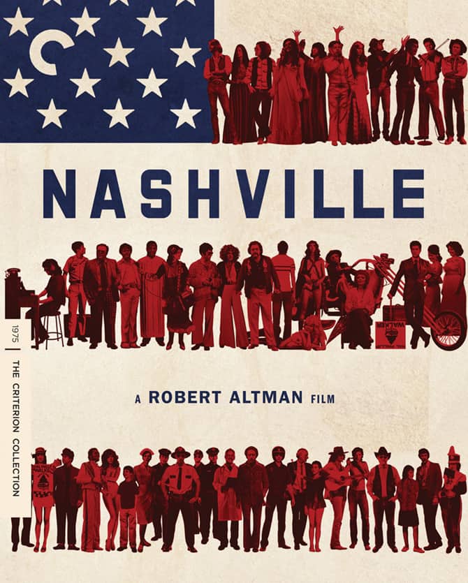The Criterion Collection cover design for the release of 'Nashville' by Jay Shaw and Rob Jones