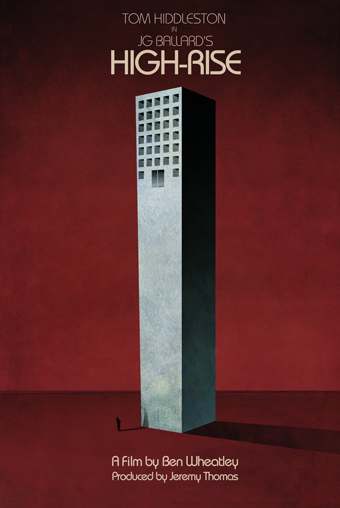 Jay Shaw designed poster for Ben Wheatley's 'High-Rise'
