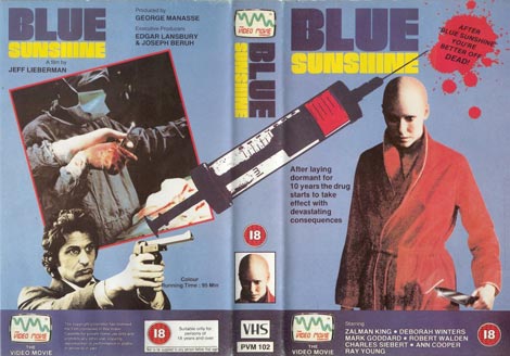 Early VHS release of 'Blue Sunshine'