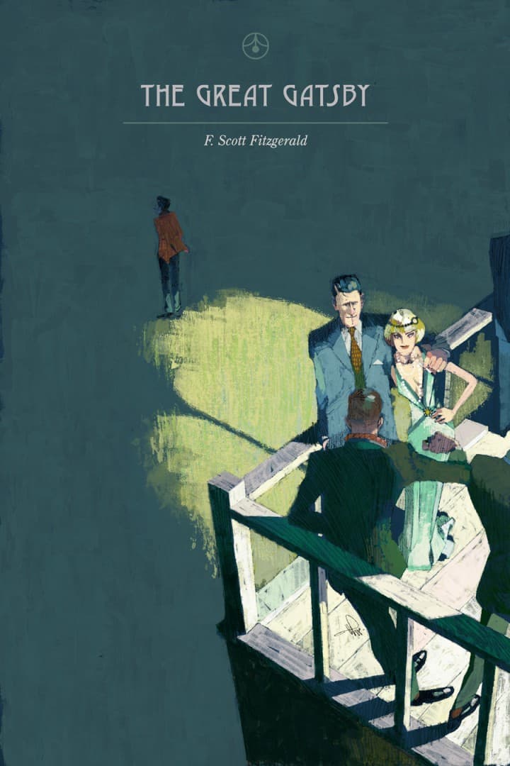 'The Great Gatsby' book cover rough by Marc Aspinall