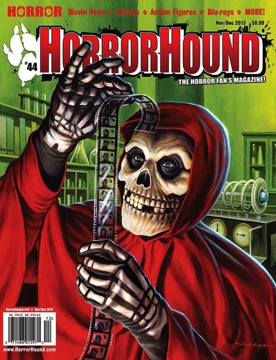 Jason Edmiston's cover for HorrorHound Magazine issue #44