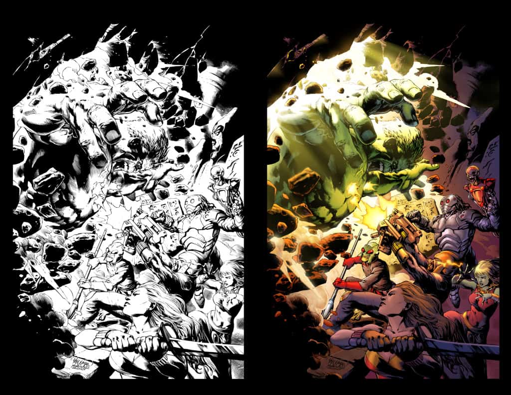 Rob Schwager color for 'Incredible Hulk: Enigma Force'