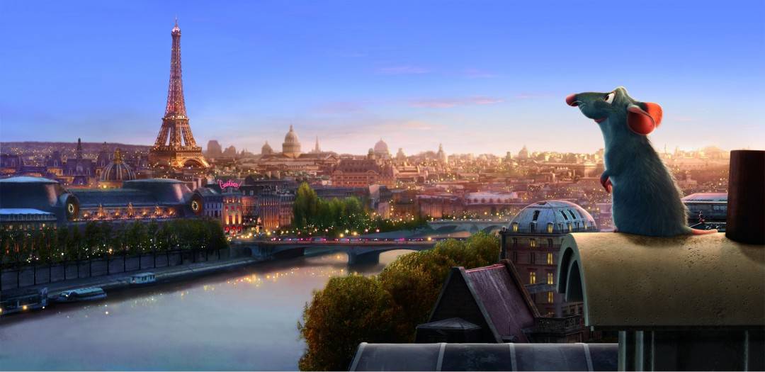 Remy in Paris from Pixar's 2007 film 'Ratatouille'