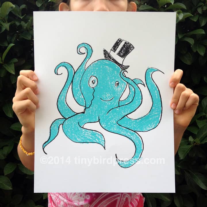 'Reginald the Gentleman Octopus' by Rob Schwager's daughter