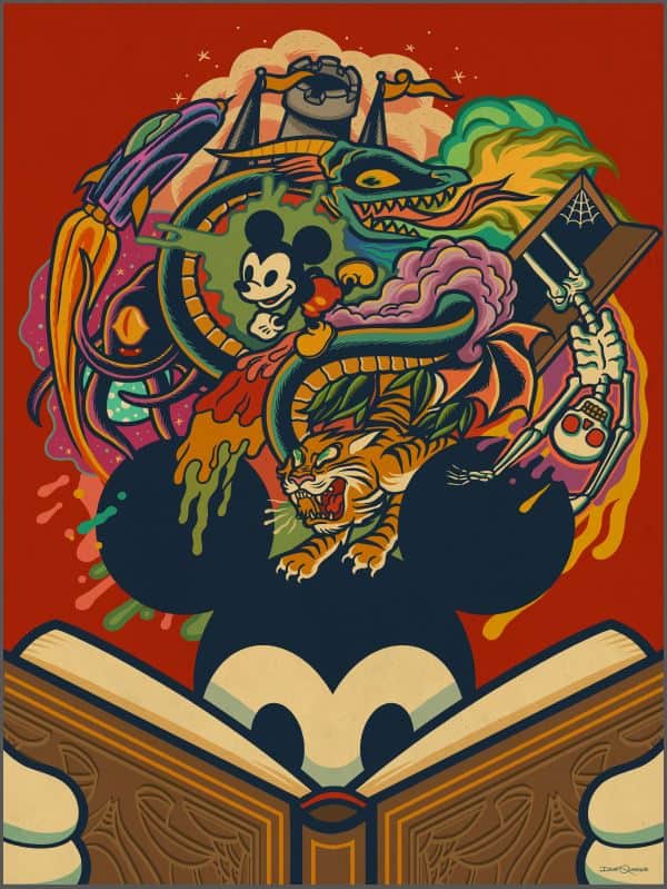 'Storybook Mickey' by Dave Quiggle for Disney's WonderGround Gallery