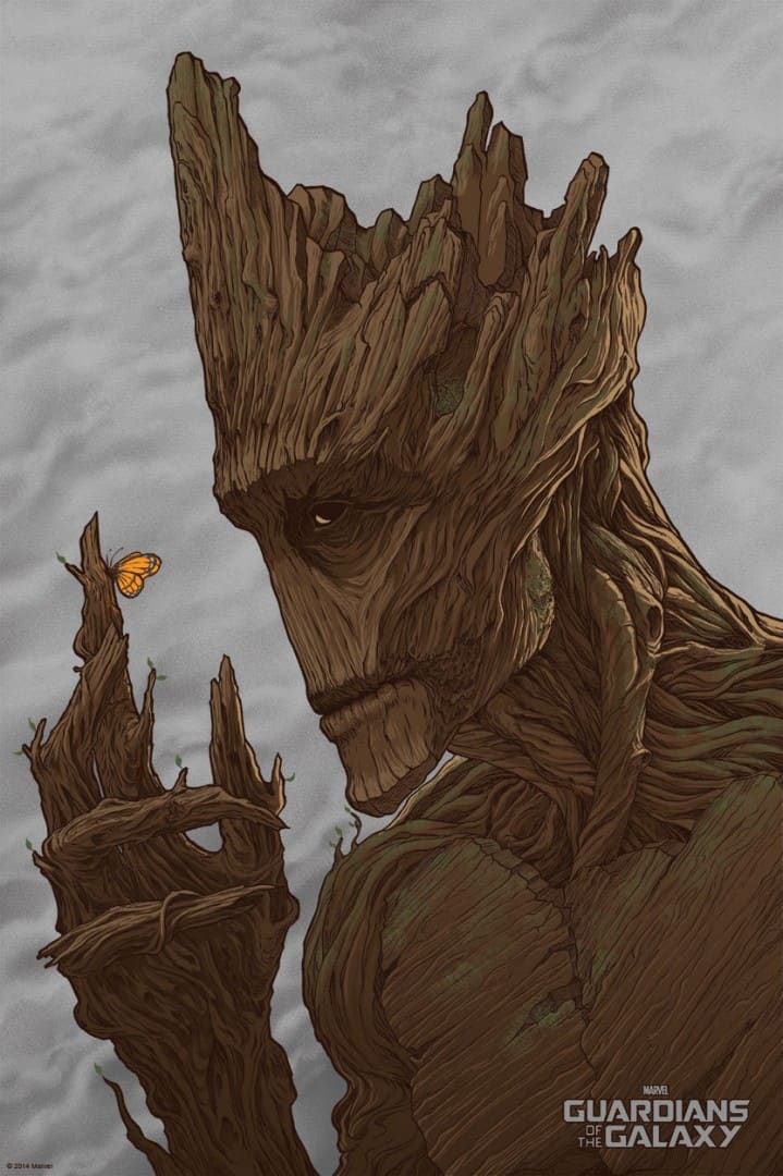 'Guardians of the Galaxy - Groot' by Randy Ortiz for Mondo