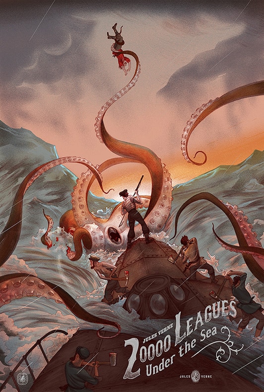 '20,000 Leagues Under the Sea' Regular Edition by Jonathan Burton for Nautilus Art Prints