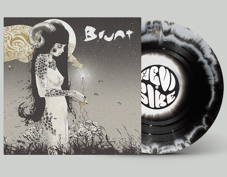Nikita Kaun's artwork for Brunt's self-titled LP released via HeviSike Records