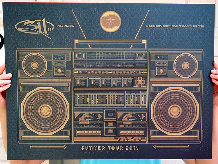 311 gig poster by Todd Slater
