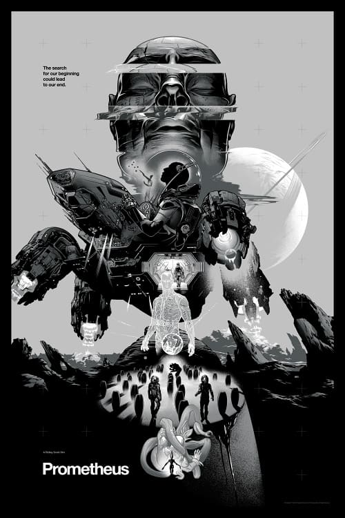 'Prometheus' by Martin Ansin for his show with Kevin Tong at Mondo