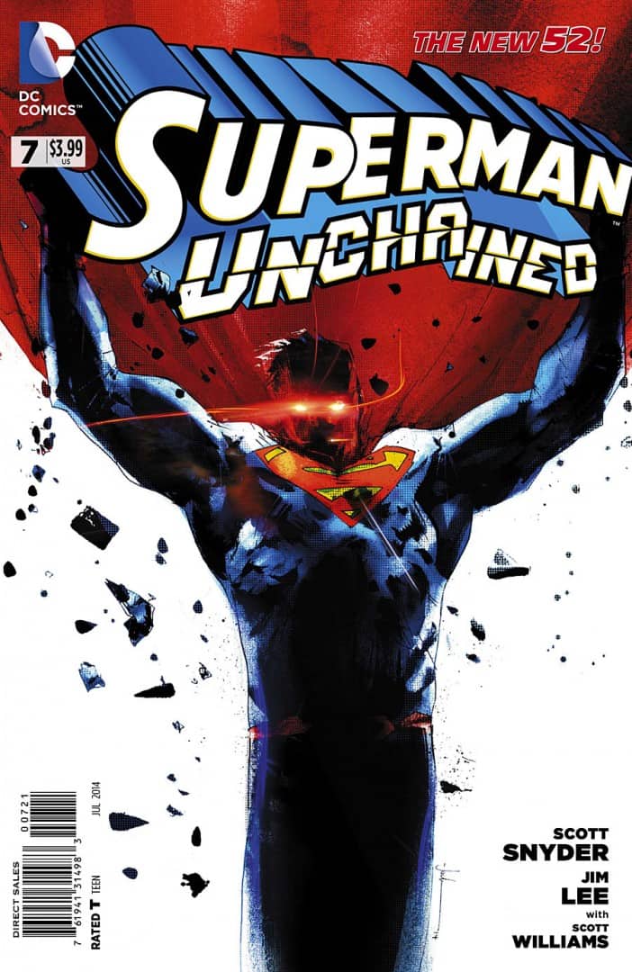 Superman Unchained Issue #7 variant cover art by Jock