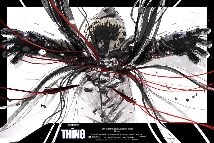 Jock's concept sketch for his 'The Thing' poster for Mondo