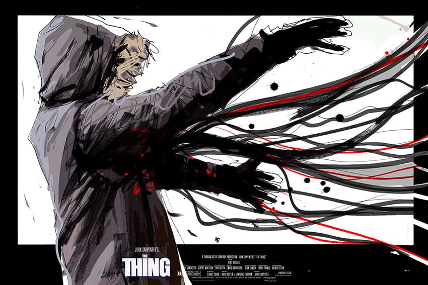 Jock's concept sketch for his 'The Thing' poster for Mondo