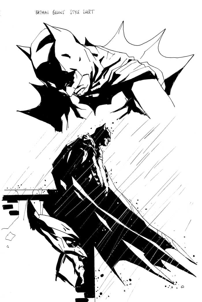 Style sheet for 'Batman Begins' by Jock